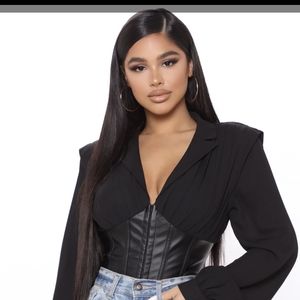 Black Corset blouse